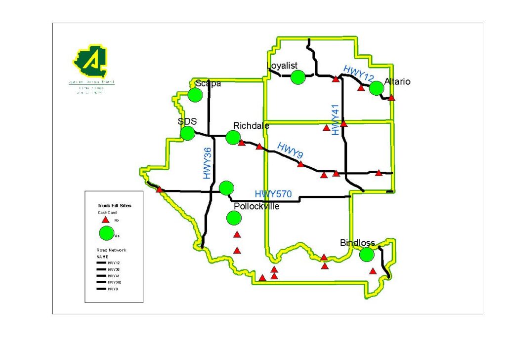 Truck Fills with Hwys