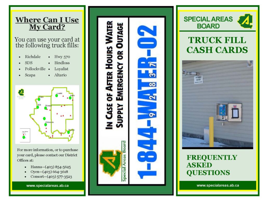 water cash card brochure - page 1
